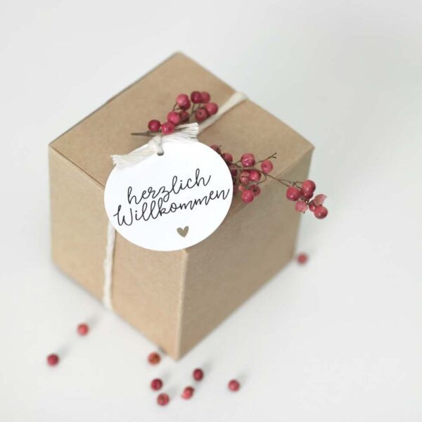 Gastgeschenk Anhänger Willkommen Gastgeschenk Anhänger Willkommen