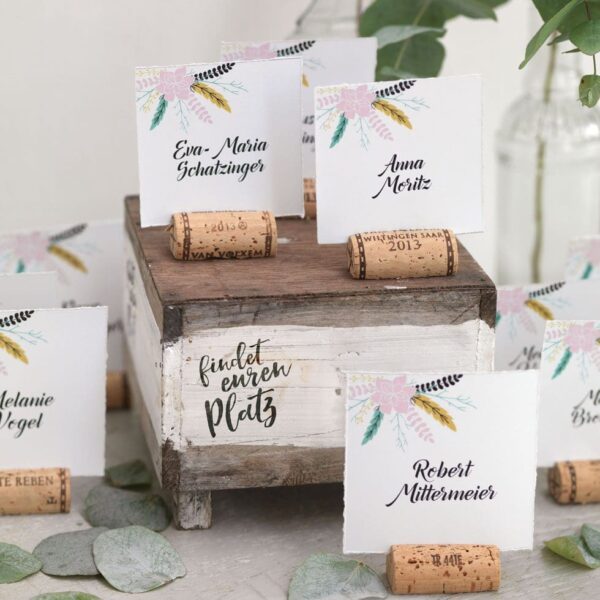 Platzkarten Boho-Stil Tischkarten Hochzeit Boho-Stil