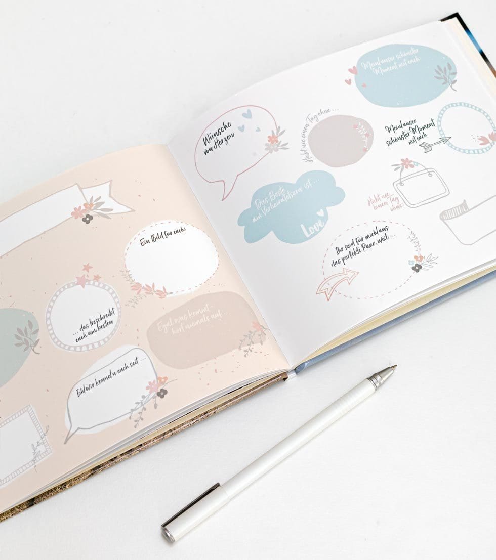 Gästebuch Hochzeit selbst gestalten Gästebuch Hochzeit selbst gestalten