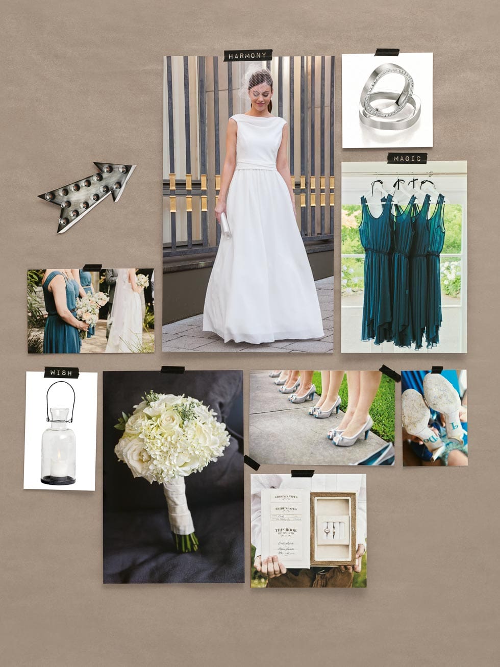 Stimmungsboard Hochzeit Stimmungsboard Hochzeit im Kino