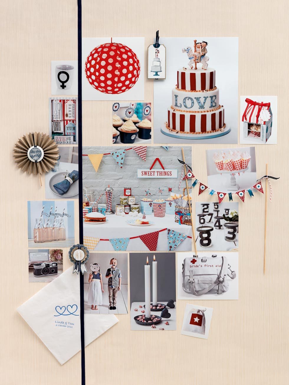 Stimmungsboard Hochzeit Zirkushochzeit Stimmungsboard