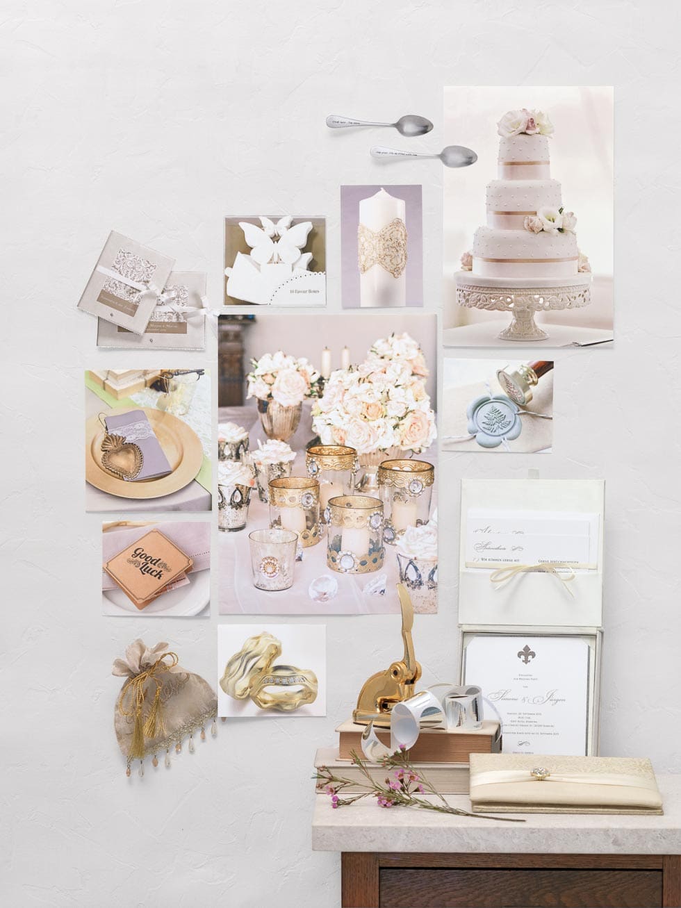 Stimmungsboard Hochzeit Stimmungsboard elegant