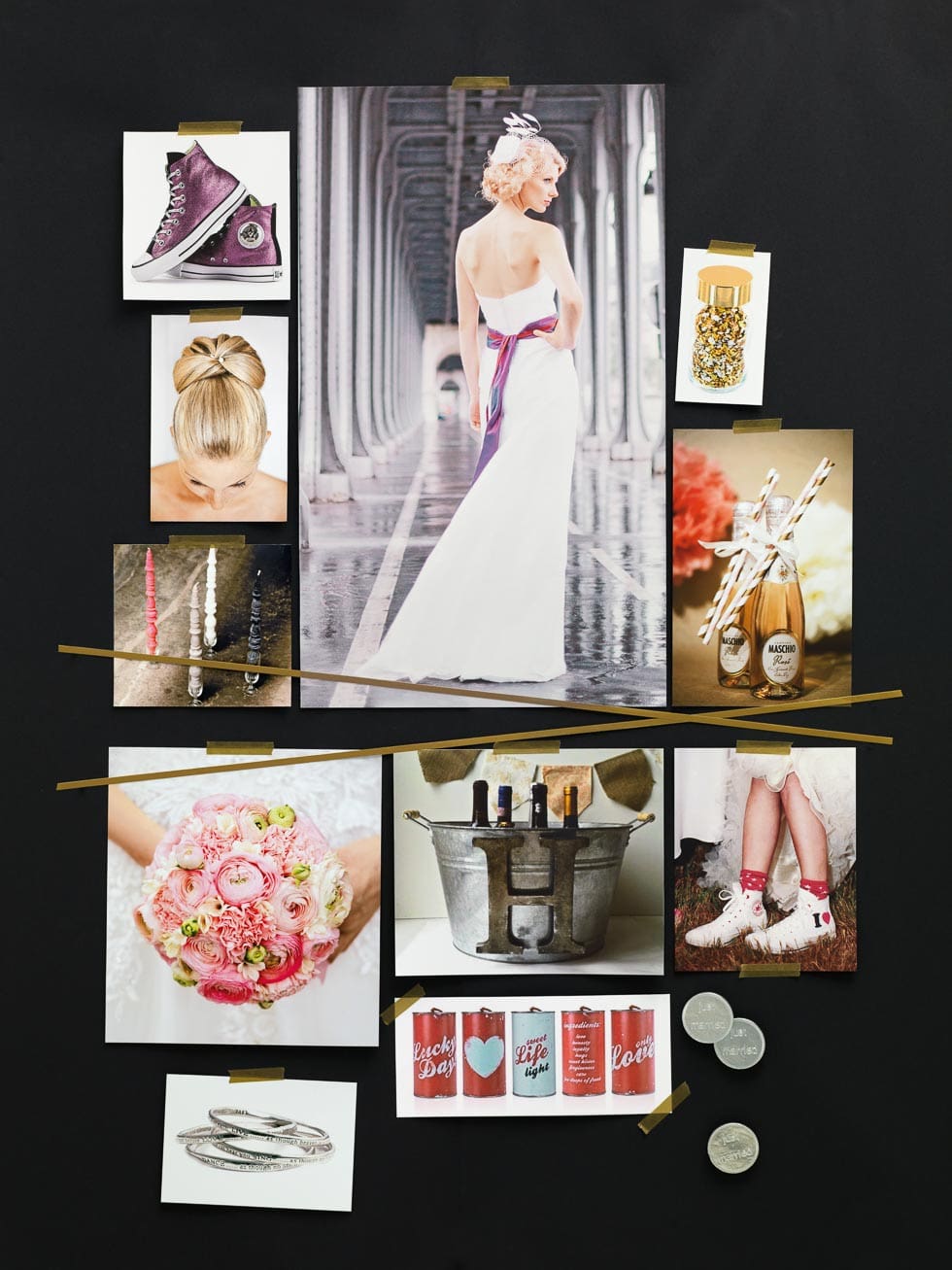 Stimmungsboard Hochzeit Junges Stimmungsboard