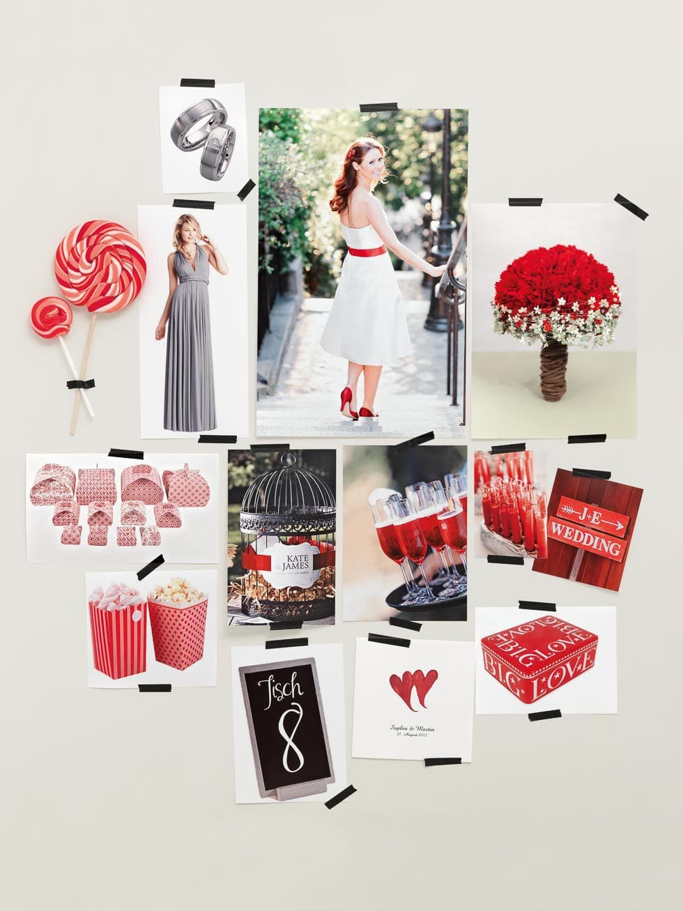 Stimmungsboard Hochzeit Klassisches Stimmungsboard