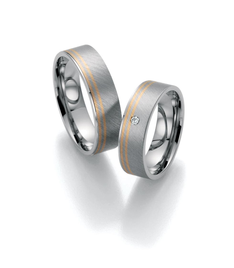 Bicolor Weißgold und Gelbgold