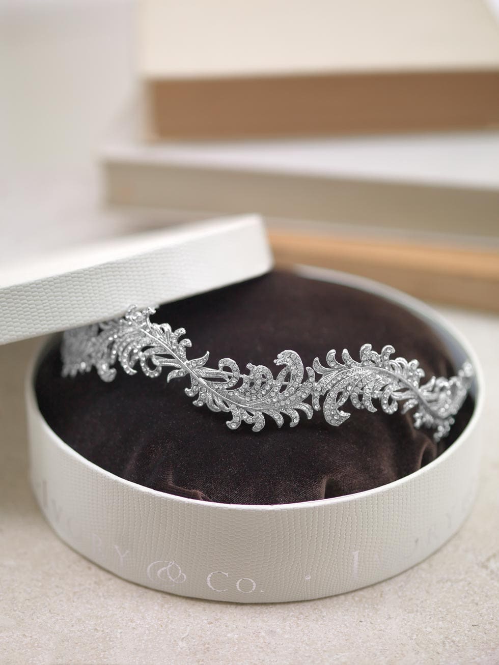 Downton-Abbey-Hochzeitskonzept Hochzeit Vintage Diadem