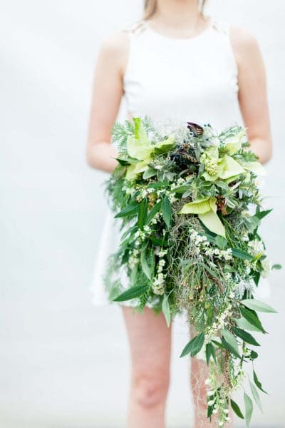 Winterhochzeit Brautstrauß Grün Weiß Winterhochzeit Brautstrauß Grün Weiß
