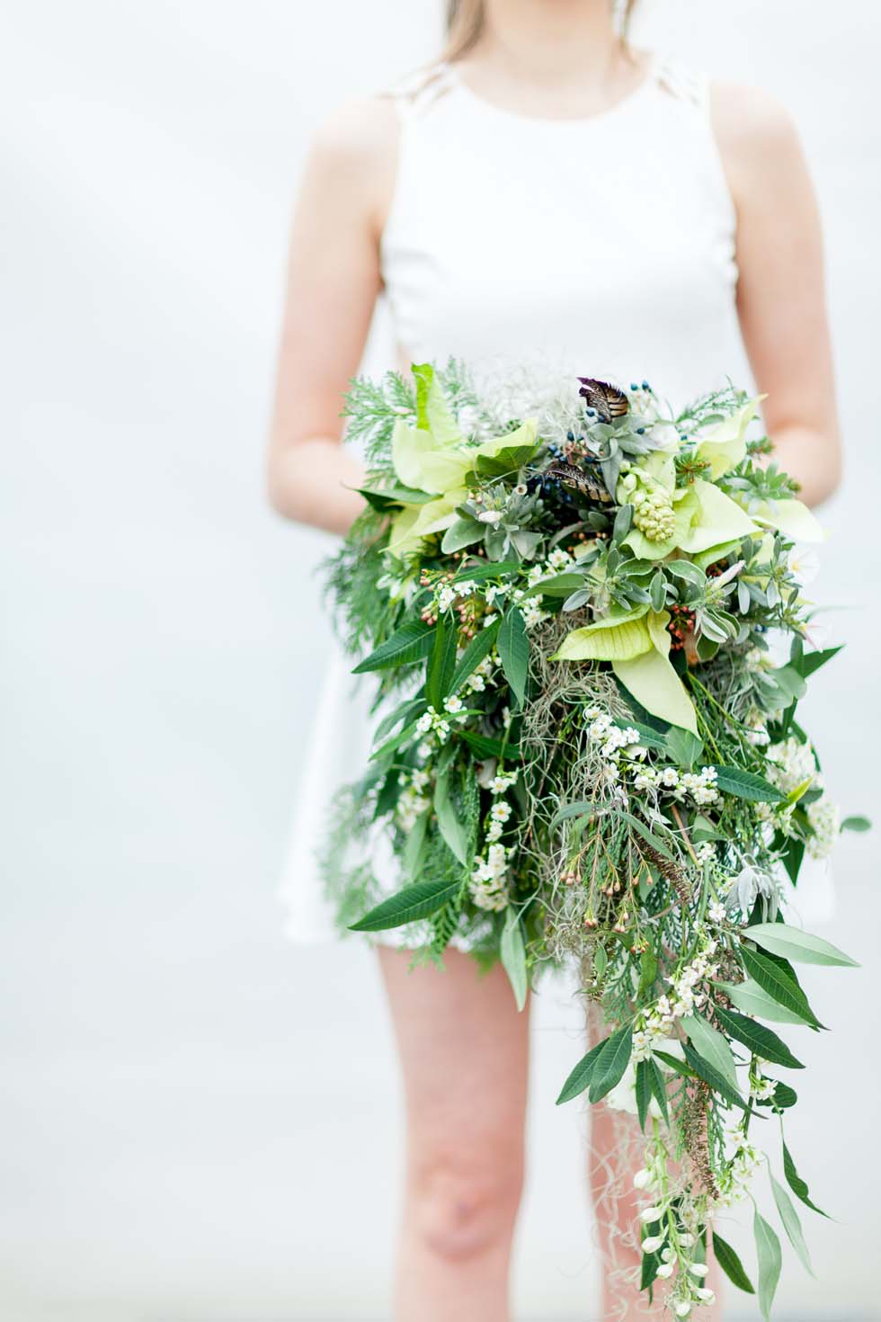 Winterhochzeit Brautstrauß Grün Weiß Winterhochzeit Brautstrauß Grün Weiß
