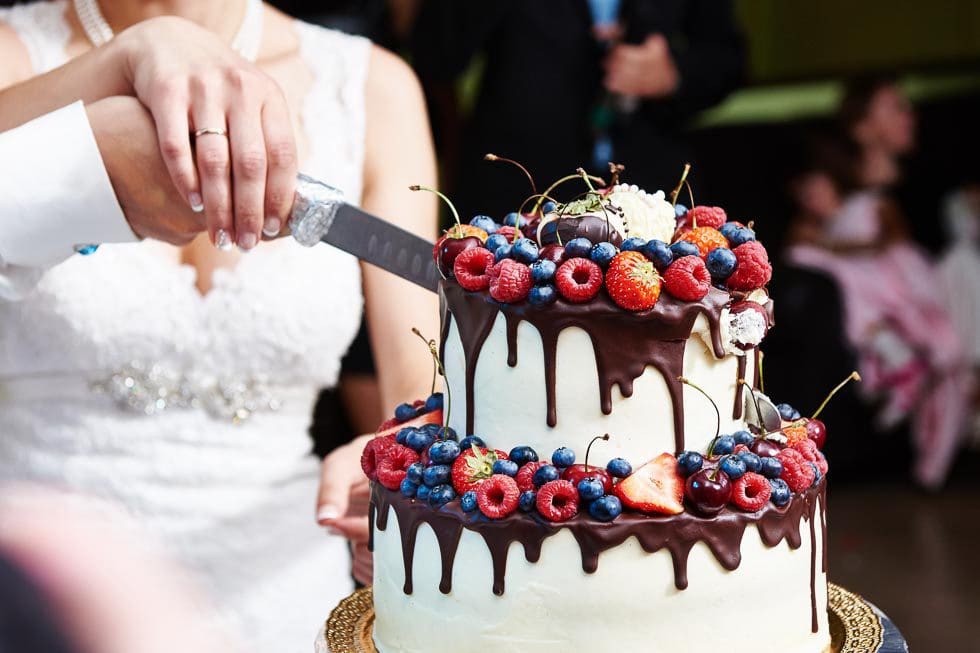 Hochzeitstorte mti Früchten Hochzeitstorte mti Früchten