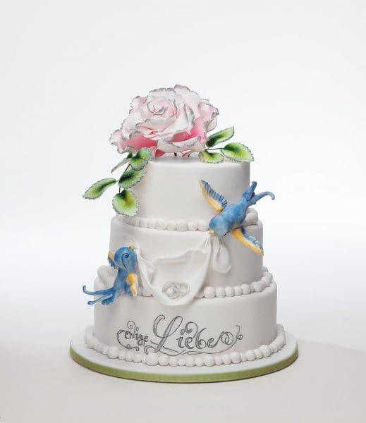 Torte mit Vögeln Hochzeitstorte mit Vögeln