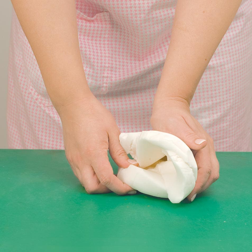 Fondant warm kneten