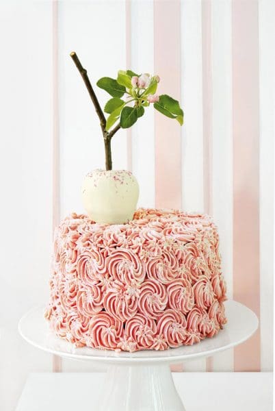 Hochzeitstorte mit Spritzdekor Hochzeitstorte mit Spritzdekor