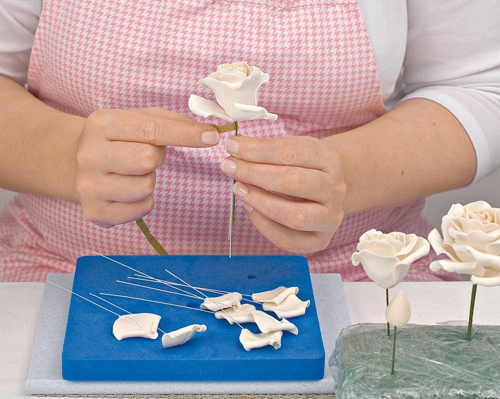 Rosen zusammenbinden Rosen zusammenbinden