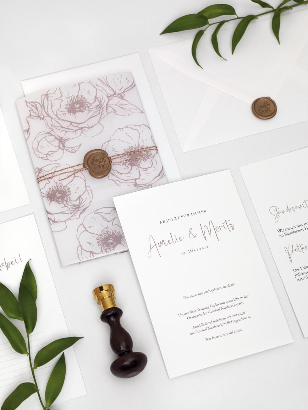 Hochzeitseinladung Transparentpapier Hochzeitseinladung Transparentpapier