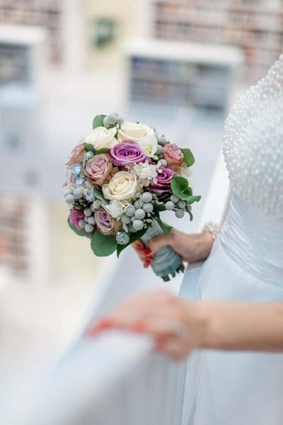 Brautstrauß Weiß und Rosa Brautstrauß Weiß und Rosa