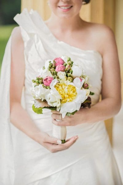 Brautstrauß Weiß und Rosa Brautstrauß Weiß und Rosa