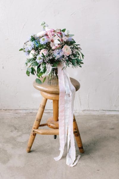 Brautstrauß Lila, Blau und Rosa Brautstrauß Lila, Blau und Rosa