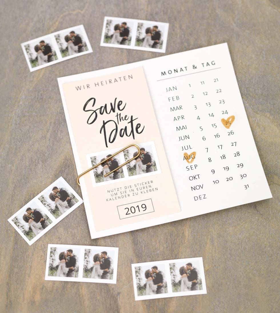 Save the Date Kalender Save the Date Kalender