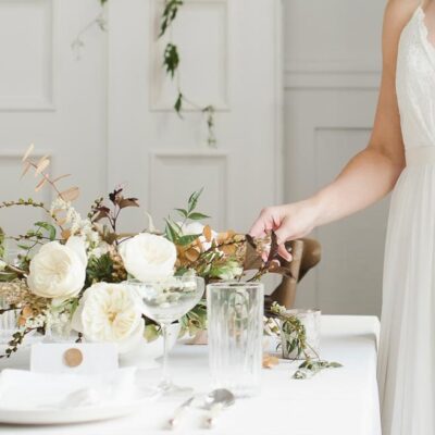Tischdeko Hochzeit Hochzeit Weiß Grün