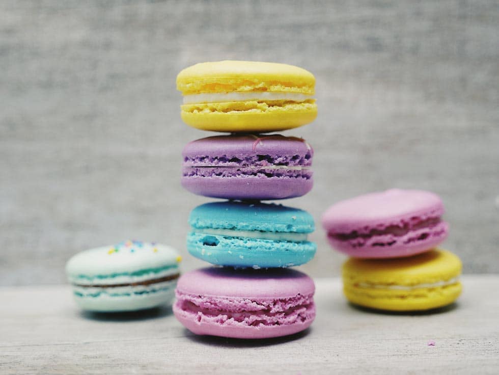 Macarons bunt Macarons bunt