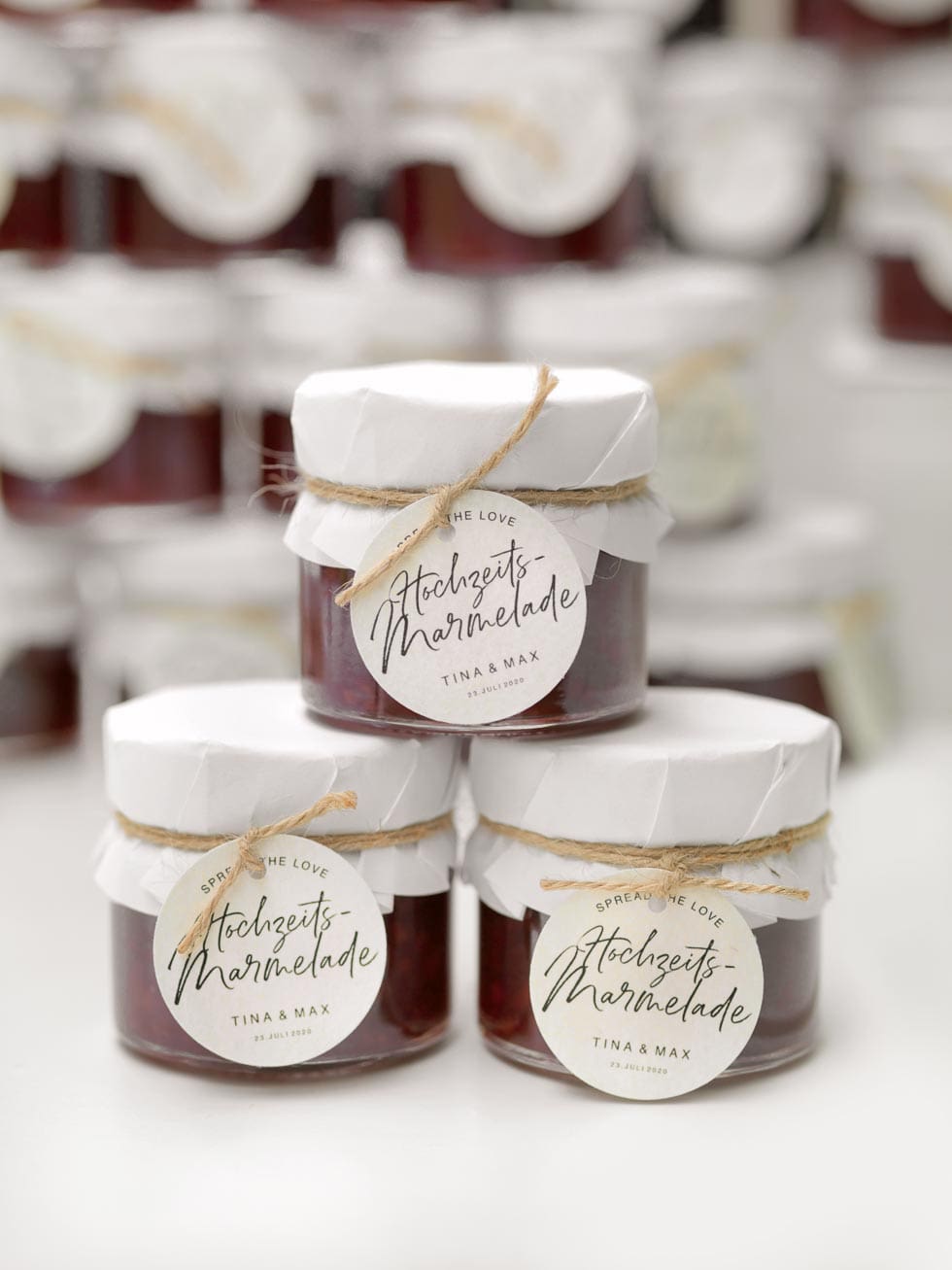 Hochzeitsmarmelade-Anhänger Aufkleber für Hochzeitsmarmelade
