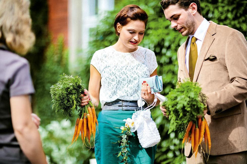 Hochzeit im Vintage-Stil Pferdehochzeit Standesamt
