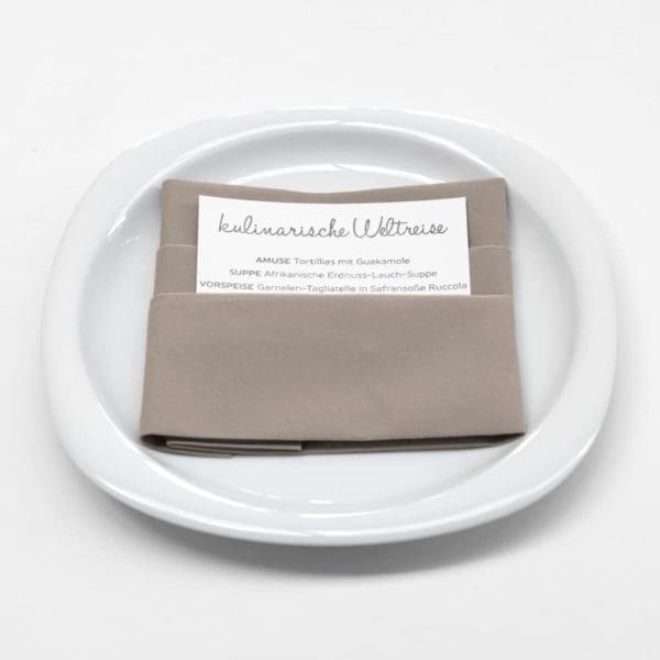 Serviette Hochzeit Quadratische Tasche