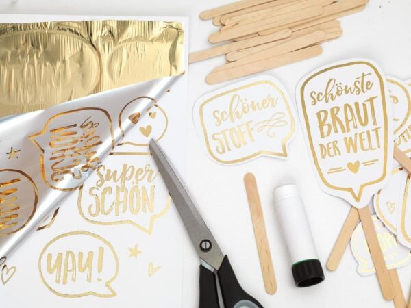 DIY Vorlage vergolden