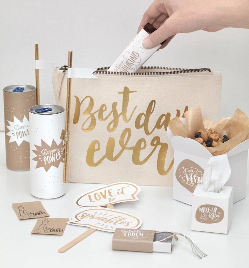 Brautshopping-Kit Geschenke Brautshopping-Kit Geschenke