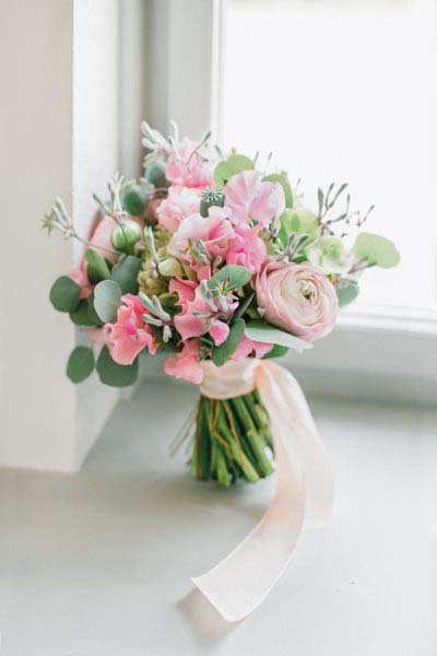 Brautstrauß pastell rosa grün Brautstrauß pastell rosa grün