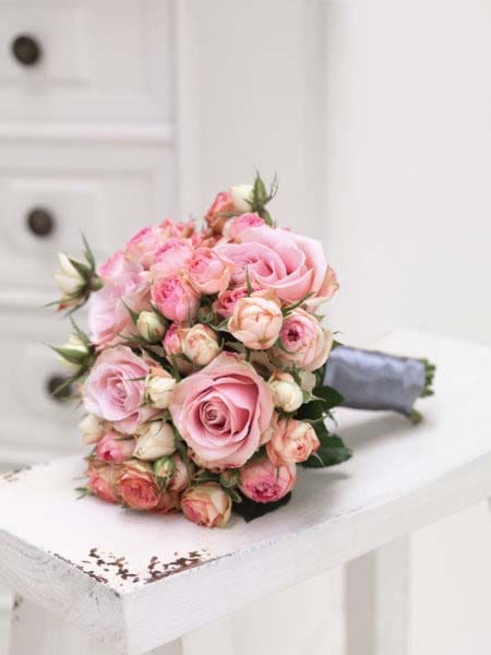 Brautstrauß in Rosa und Beige Brautstrauß Rosa und Beige
