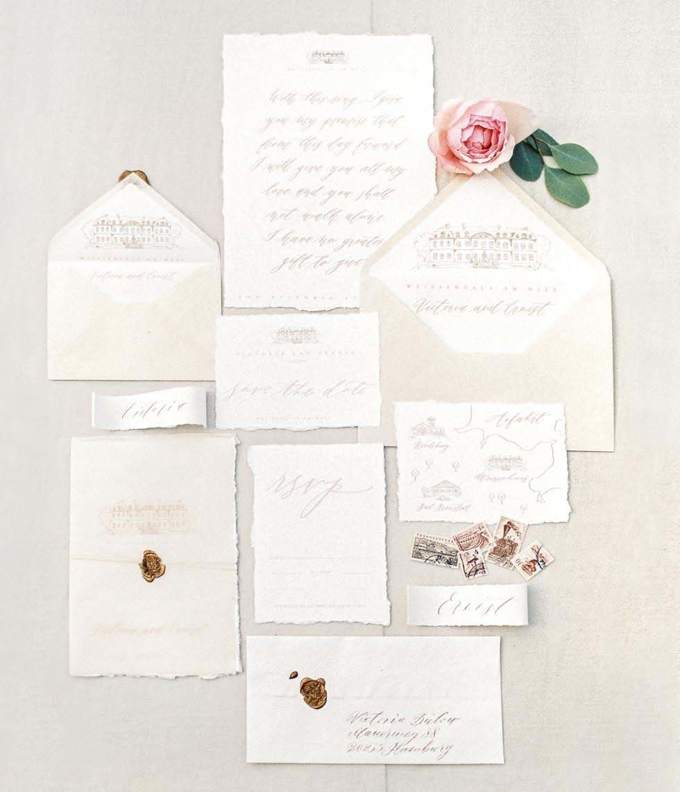 Hochzeitspapeterie Calligraphie Hochzeitspapeterie Calligraphie