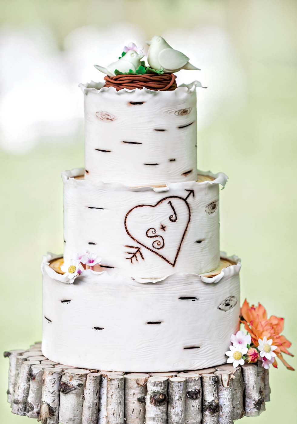 Hochzeitstorte DIY Baumstamm Hochzeitstorte DIY Baumstamm
