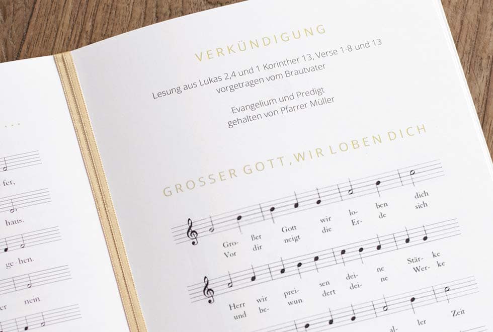 Kirchenheft_Vorlage_Word Kirchenheft Hochzeit Noten einfügen