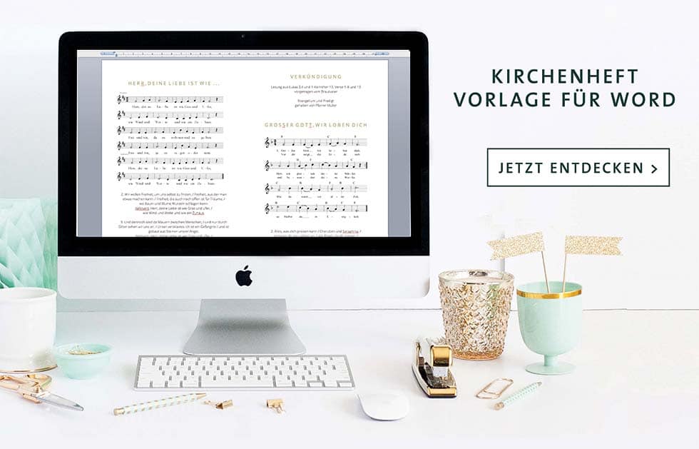 Kirchenheft Vorlage Word