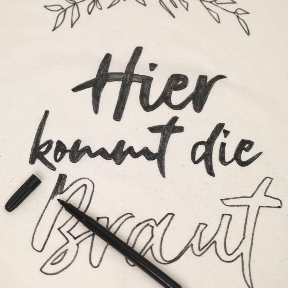 Hochzeitsschilder-Vorlage-Banner3 Hier kommt die Braut Schild Hochzeit Vorlage