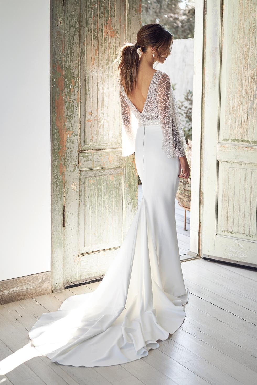 Anna-Campbell-Brautkleid_2020_Bridget Topper with Darcy Separate Skirt (4) Brautkleid Weiß von Bridget Anna Campbell