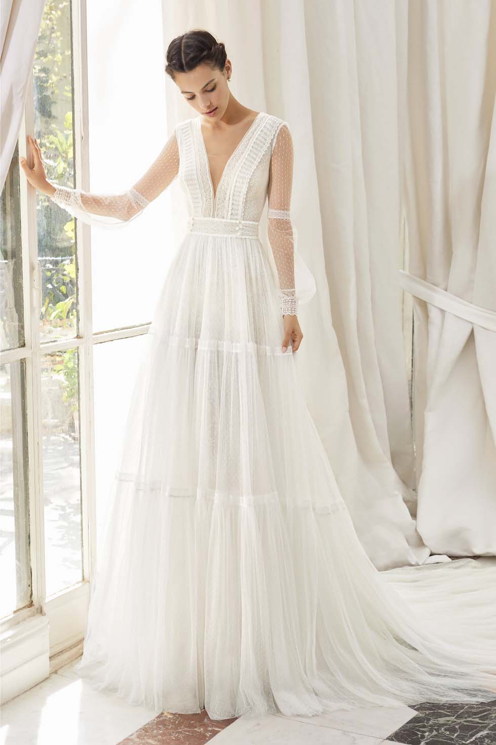 Braukleider_Rosa-Clara-Couture_2019_31156_3_Medusa Brautkleid A-Linie