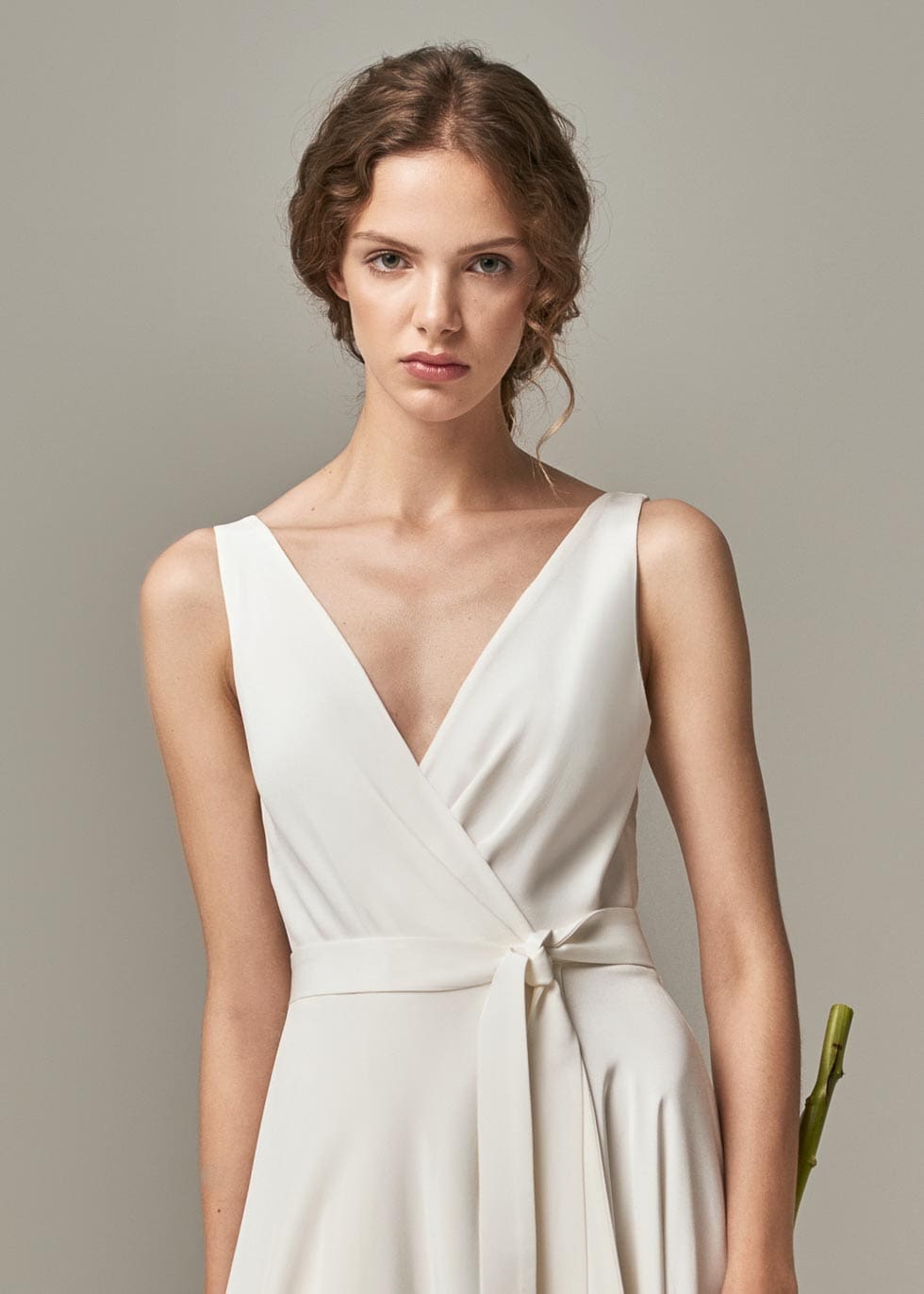Brautkleider Boho von Anna Kara Brautkleid Wickeloptik Anna Kara