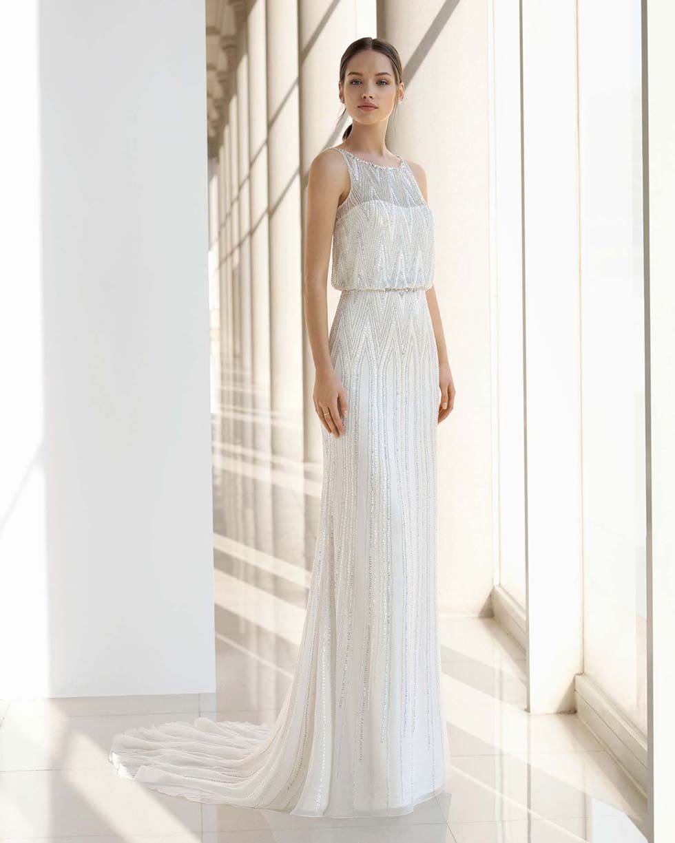 Hochzeitskleid Rosa Clara Hochzeitskleid figurbetont