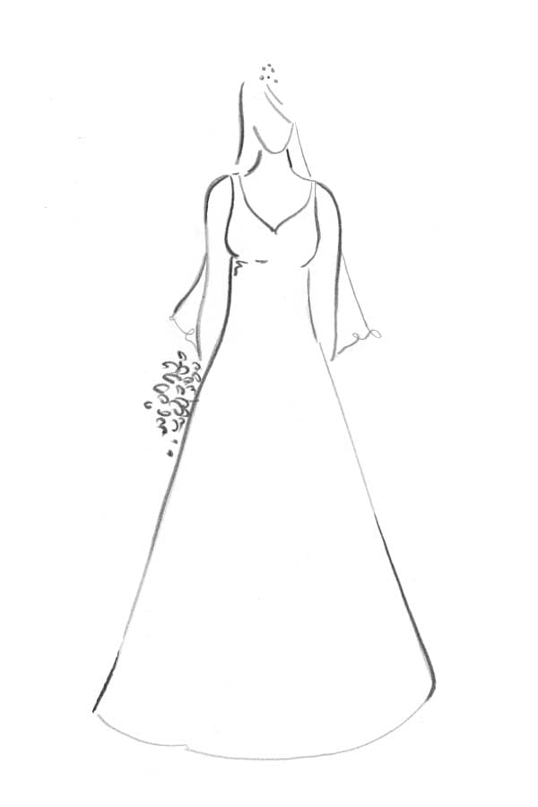 Brautkleidform A-Linie Brautkleid Form A-Linie