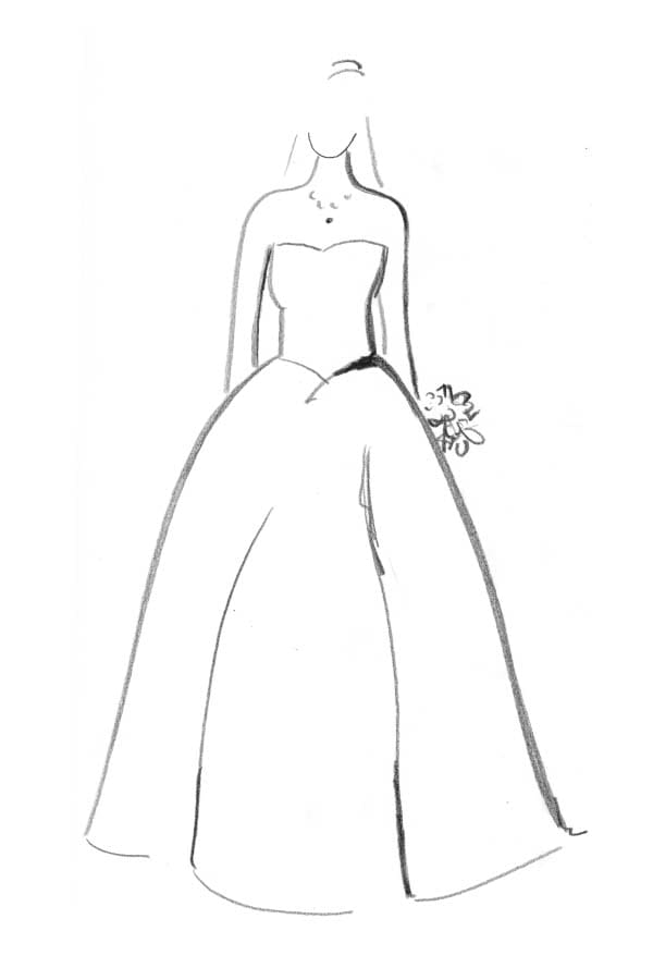 Brautkleidform_Duchesse-Linie Brautkleid Form Duchesse