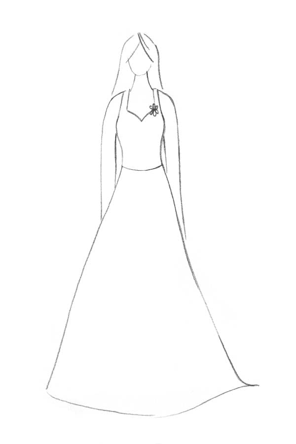 Brautkleidform_Zweiteiler Brautkleid Form Zweiteiler