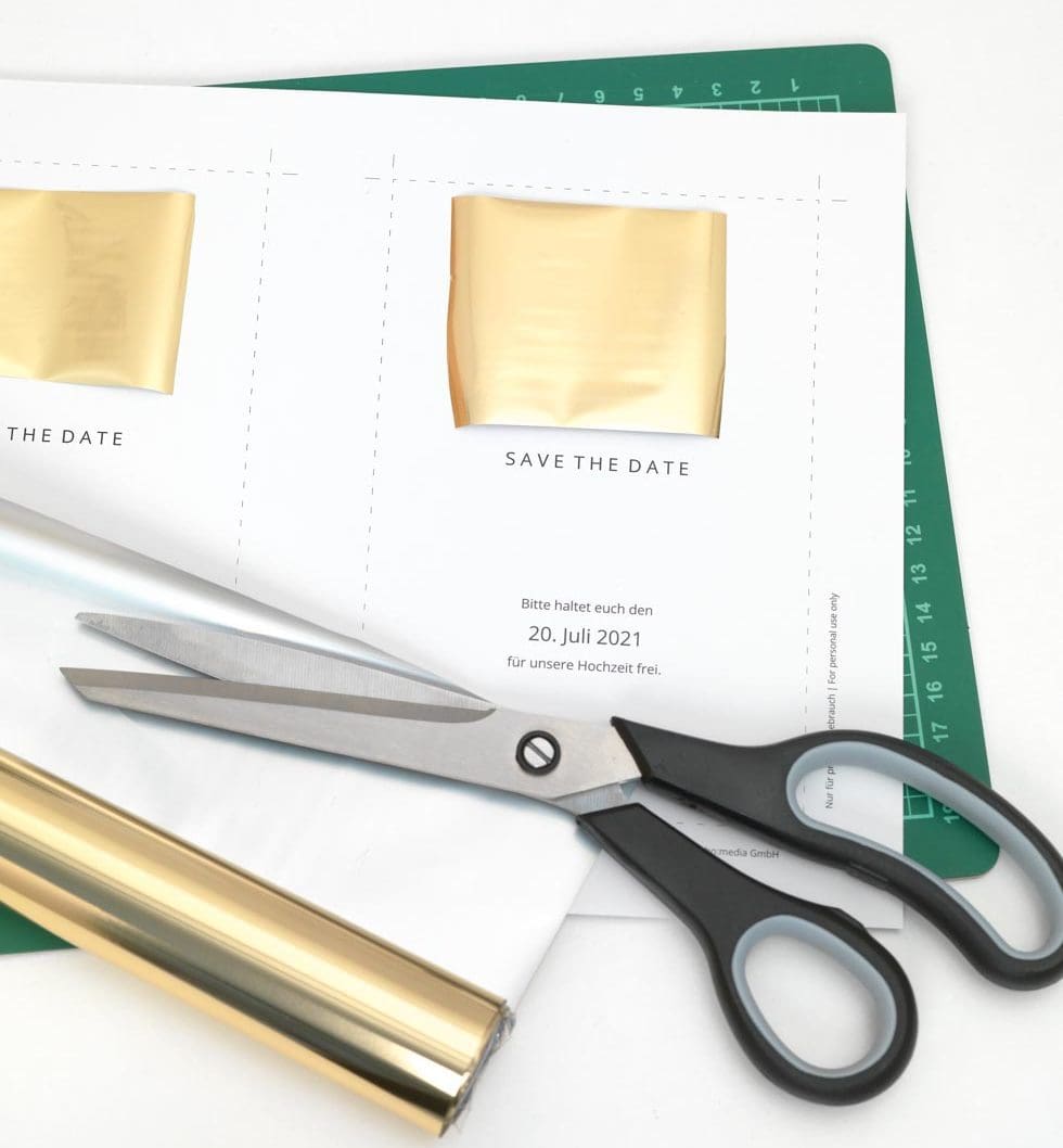 Hochzeitspapeterie_Goldfolie_DIY