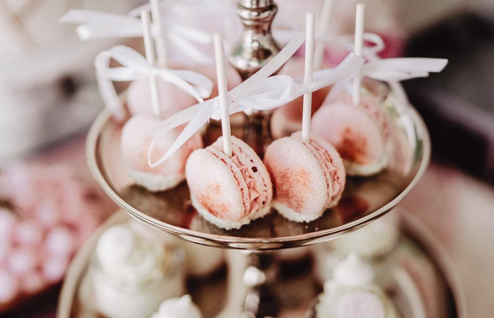 Macarons Stiel Sweet Table Macarons