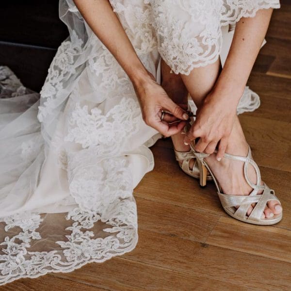 Brautschuhe kaufen Peep Toes