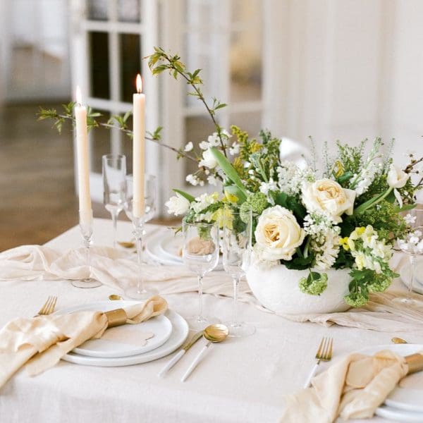Tischdeko Hochzeit elegant