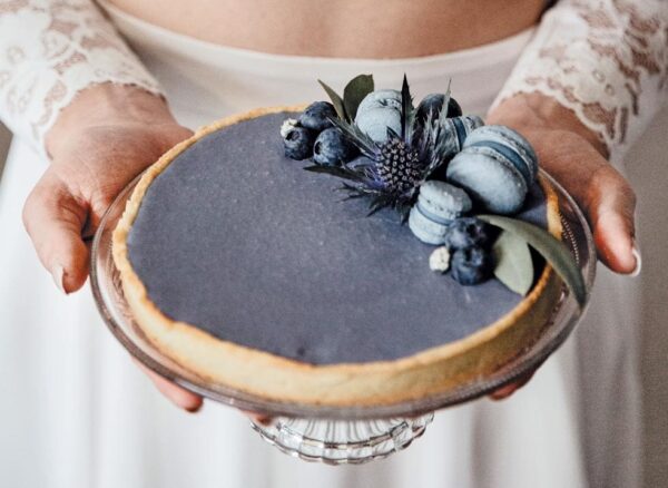 Hochzeitstorte Blaubeeren Lila Hochzeitstorte Blaubeeren Lila