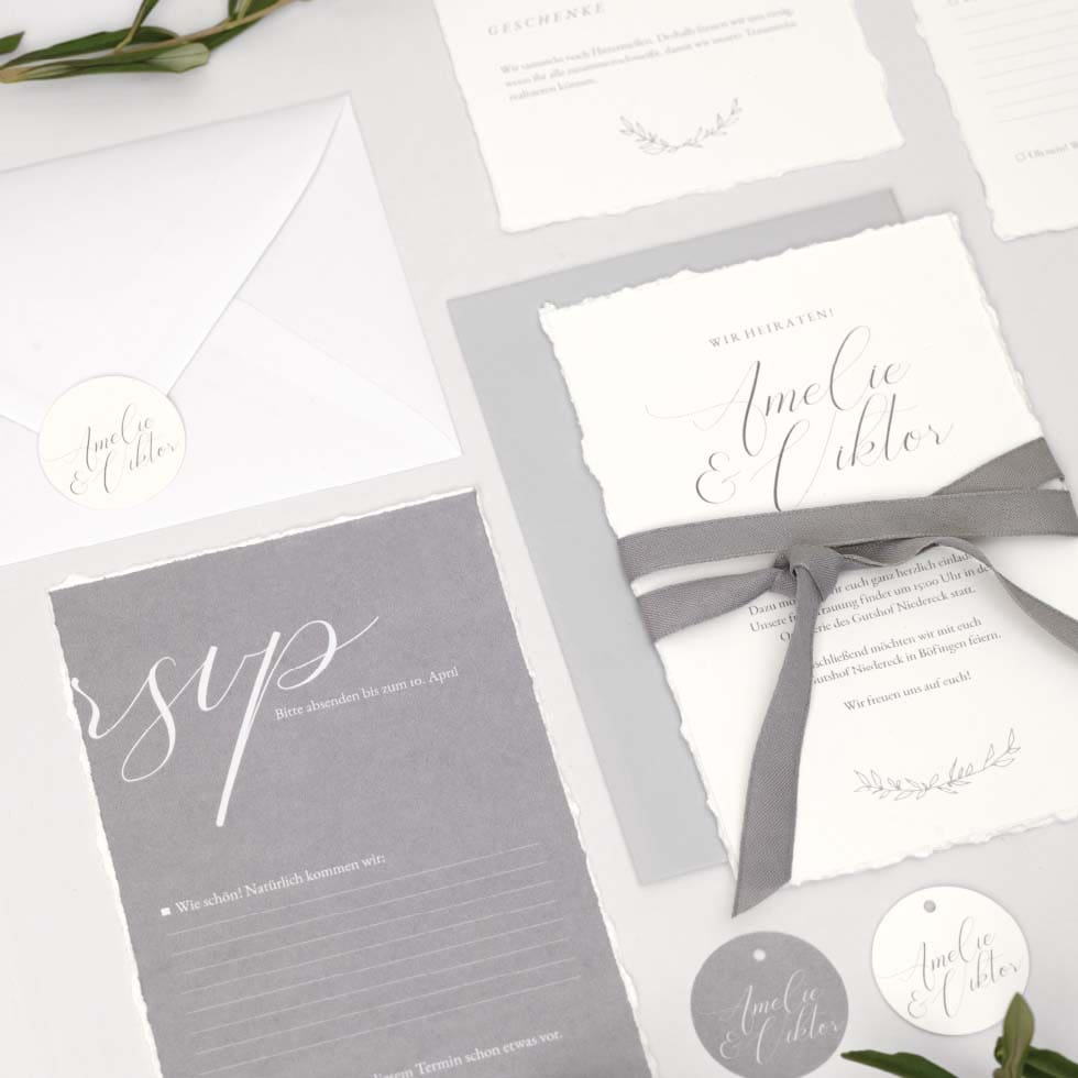 Hochzeitseinladung_1 Hochzeitspapeterie Kalligraphie Schrift