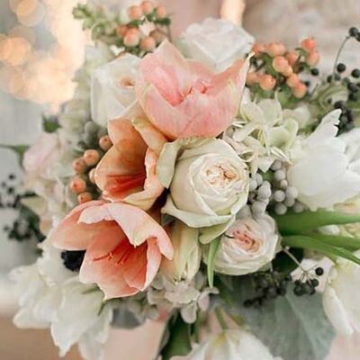Hochzeitsblumen Brautstrauß Amaryllis